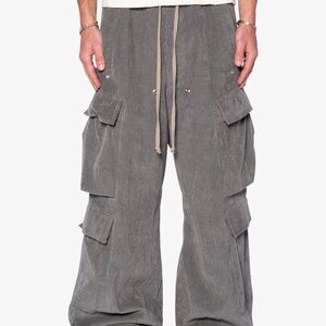 mnml Corduroy Rave Double Cargo Pants - Grey Size SGrey / S